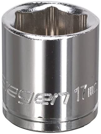 Sealey WallDrive Socket 17mm 3/8"Sq Drive - S0584, Red