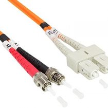 Good Connections LWL Duplex Patch Cable LC to SC Multimode 50/125 Inch Fibre Optic orange OM2 - Orange 2 m