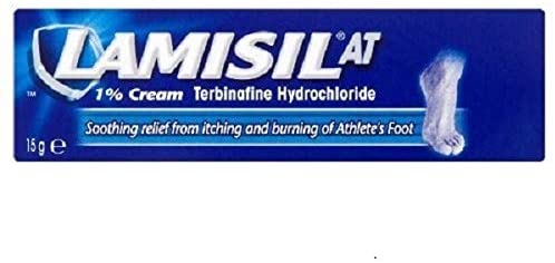 Lamisil AT 1% Athletes Foot Treatment Cream for Treatment of Foot Fungus 15 g, Other, 15 g (Pack of 1)