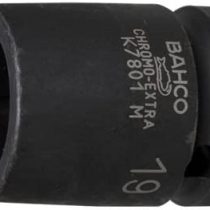 Bahco K7801M-34 IRK7801M-34 Hexagon Socket, Black, 1/2-Inch, 34 mm
