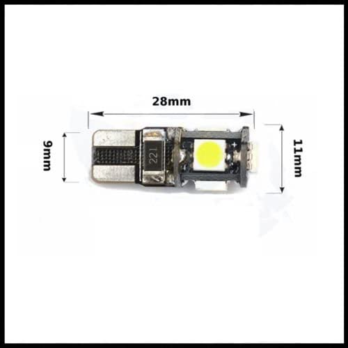 MSA T10 XENON White LED Error Free Canbus 5 SMD W5W 501 Side Light Bulb x 2 - Image 2