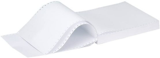 Q Connect 11 Inches X370mm 1-Part 70gsm Plain Listing Paper (Pack Of 2000)