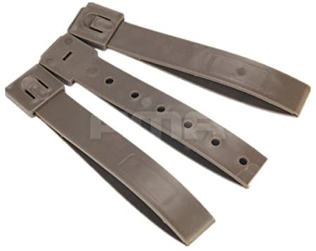HANSTRONG GEAR Durable Tactical Molle System 5 Inch Long Tactical Clips Strap 3 Pack DE, 5 inch-DE, 5 inch-DE
