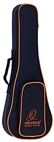 Ortega Guitars Economy Series Bag - Concert Ukulele Bag - Height 62 cm - With Shoulder Straps - Nylon, Black (OUBSTD-PINE)