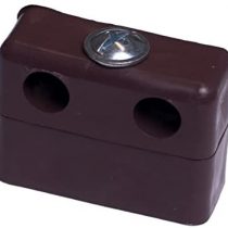 Merriway BH04802 Knockdown Furniture Connector Jointing Block KD Fittings - Brown, Pack of 12