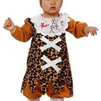 ATOSA 10403 Costume Caveman/Cavewoman 0-6 Months Brown, S Mois