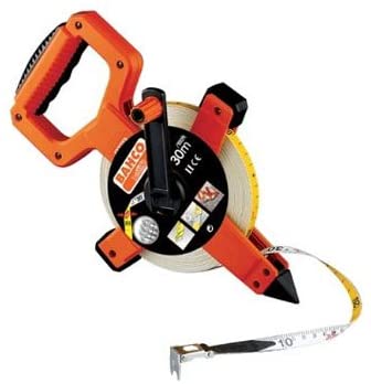 Bahco LTS30E Open Reel Fibreglass Tape 30m/100ft, Multi-colour, 30 m
