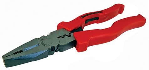Silverline 675183 Multifunction Combination Pliers 200mm (8") Length 35mm Jaw Capacity, Red