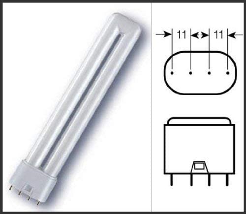 Osram 2G11 55 Watt Compact Fluorescent Light Dulux Lamp, White - Image 2