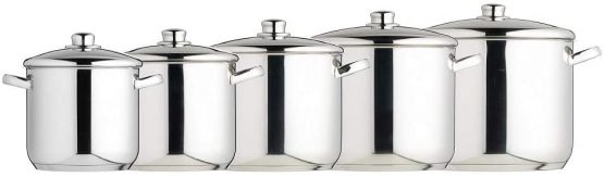 MasterClass MCSTPOT24 Induction-Safe Stainless Steel Stock Pot With Lid, Silver, 8.5 Litre, 24 cm - Image 4