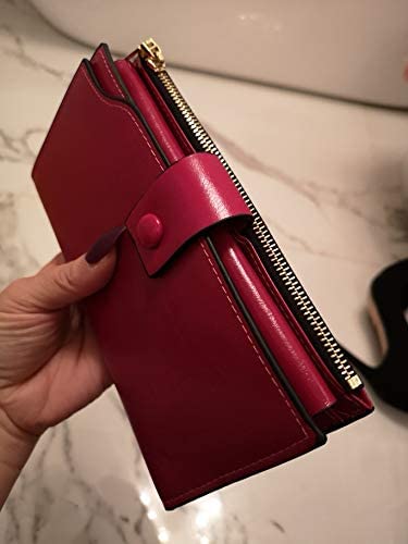 LeahWard Genuine Faux Leather Purses Wallets Fashion Nice Great Purses Bags (BLACK) - Image 4