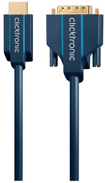 Clicktronic 70348 Casual HDMI/DVI Adapter Cable, 20m Length, Clear,Copper, 20.00 m - Image 4