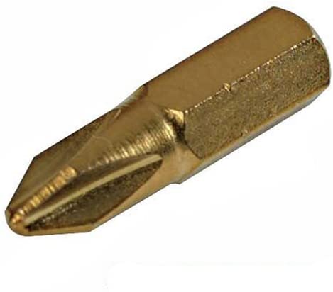 Silverline 934108 Phillips Gold Screwdriver Bits Number 1 - Pack of 10, 1/4 inches