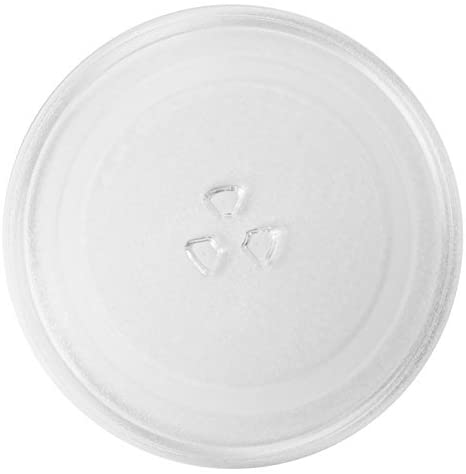 Spares2go Universal Glass Turntable Plate for Small and Medium Microwave Oven (255mm / 10" Diameter), Transparent, 255 month