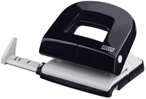 Novus E 216 16 Sheet Capacity Hole Punch - Black/ Grey
