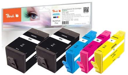 Peach PI300 Pack Plus 575 Printer Cartridges with Chip Compatible with HP No. 920XL, Cyan