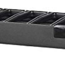 Horizontal Cable Manager, 1U x 4" Deep, Single-Sided with Cover