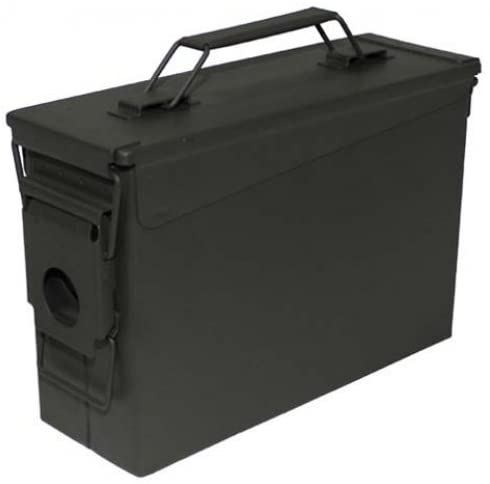 MFH Ammo Box, Cal. 30 M19A1, Metal, 1 Person, Rectangular, All Seasons, Comfort, Outdoor Enthusiasts, Green