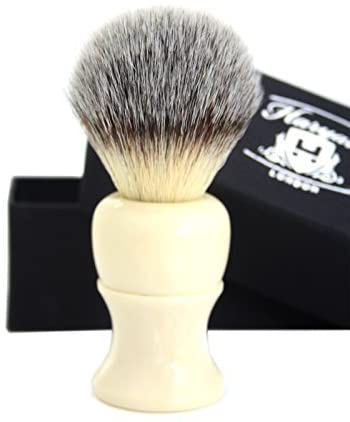 Badger Hair Shaving Brush in Ivory Colour Base for Perfect Shave - Image 2