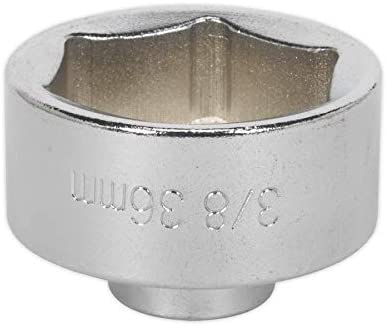 Sealey Sx114 Low Profile Oil Filter Socket 36Mm 3/8Sq Drive, Red - Image 2