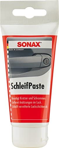 SONAX ABRASIVE PASTE (75 ml) - Eradicates fine and deeper scratches. Removes corroded spots from paintwork