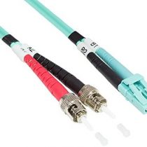 Good Connections LWL Duplex Patch Cable LC to SC Multimode 50/125 Inch Fibre Optic turquoise OM3 - Aqua/Türkis 2 m