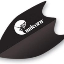 Unicorn Super Maestro 125 Fin Dart Flight, Black, One Size