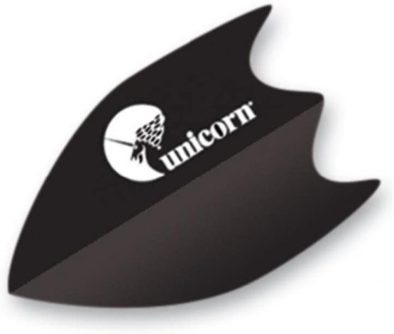 Unicorn Super Maestro 125 Fin Dart Flight, Black, One Size