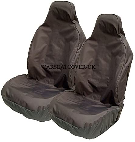 Carseatcover-UK Heavy Duty Black Waterproof Car Seat Covers for BUCKET RECARO SPORTS seats - 2 x Fronts (Airbag Friendly)