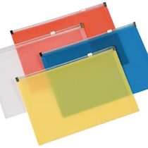 Q Connect A4 Document Wallet with Zip - Assorted
