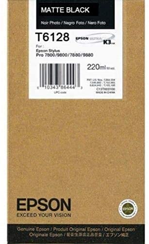 Epson T6128, print Cartridge, Black, Genuine