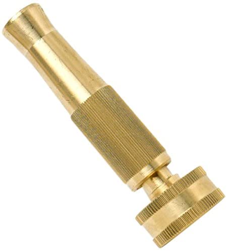 Merriway BH02876 Adjustable Hose Nozzle, 125mm (5 inch) - Solid Brass