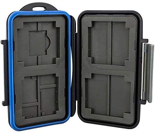 iProtect case cover for 4 CF cards, 2 Micro SD card, 2 SD cards, 2 xD cards, 2 memory stick PRO Duo memory cards hard case in black - Image 4