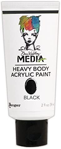 Ranger Dina Wakley Media Heavy Body Acrylic Paint 2oz-Black, Multicolor, 3.81 x 5.71 x 13.97 cm