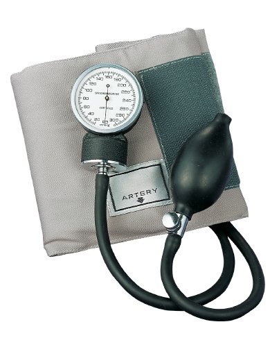 ADC Prosphyg 770 Pocket Aneroid Sphygmomanometer with Adult Blood Pressure Cuff with Black Carrying Case, Gray