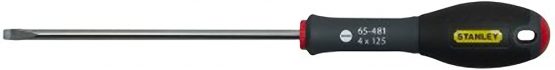 Stanley 0-65-481 Fat Max Screwdriver Flared 4X125Mm-Black And Red, 3.0 cm*28.6 cm*4.6 cm