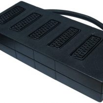 CDL Micro 5 Way SCART Lead Cable Wire Splitter Box, Black