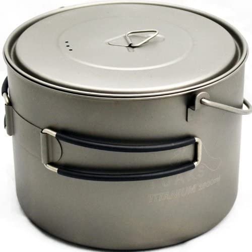 TOAKS Titanium Pot with Bail Handle, 1600 ml, Silver Grey - Image 2
