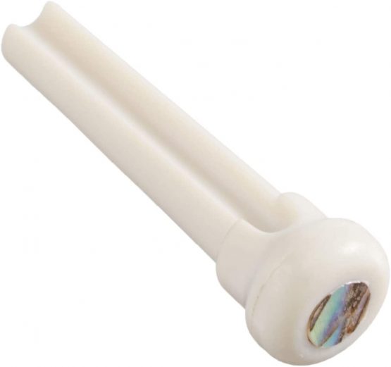 GRAPHTECH TUSQ BRIDGE PINS - 4MM WHITE/PAUA DOT -6 PCES