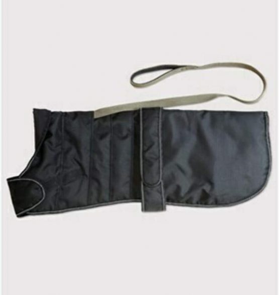 Danish Design Black Harness Dog Coat 60cm (24")