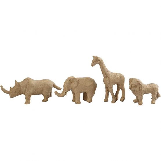 Creativ Papier Mâché Animals 32 Pieces, Paper, Brown, 37 x 37 x 11 cm - Image 4