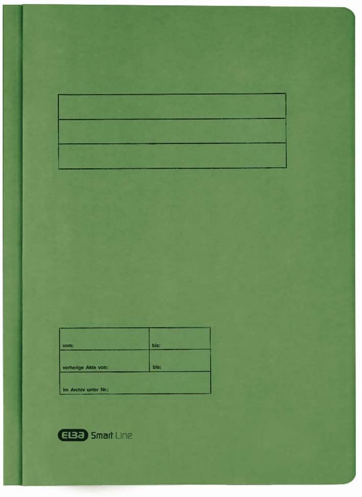 ELBA Smart Line 100421221 Double File Folder 320 g/m² Manila Cardboard Green Pack of 50 - Image 2