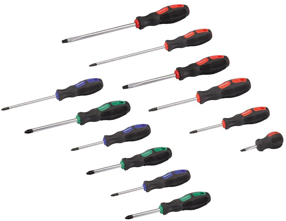 Silverline General Purpose Screwdriver Set 12pce (248250), Multicolor