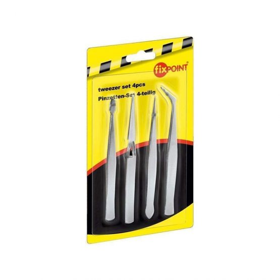 Fixpoint 77101 Tweezer Set, 4 Pcs Set - Image 2