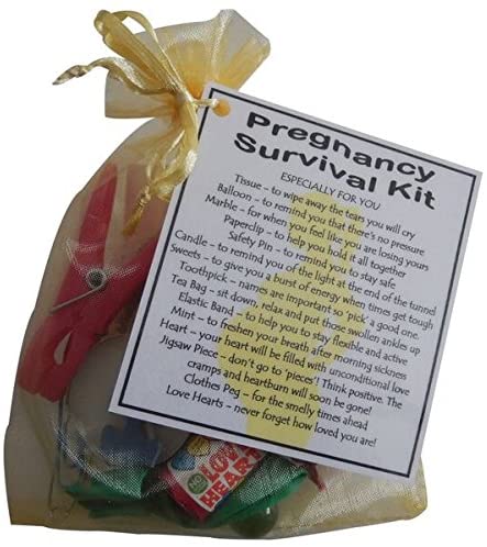 SMILE GIFTS UK Pregnancy Survival Kit Gift (Small novelty gift) - pregnancy gift, new mum gift, pregnancy present