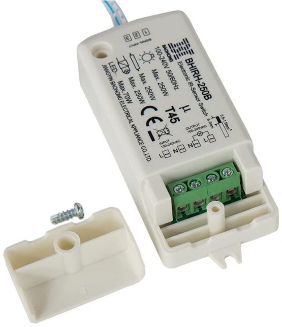 Inside Cabinet Switch -HoneyFly Infrared Sensor Switch Used Inside Cabinet (Open Door, Light on/Close Door, Light Off), Light Switch 250W (Max.70W for LEDs),100-240v 6.56ft Cable,5-10CM Detection Range CE - Image 4