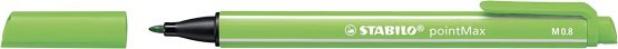 Nylon Tip Writing Pen - STABILO pointMax Box of 10 Leaf Green - Image 2