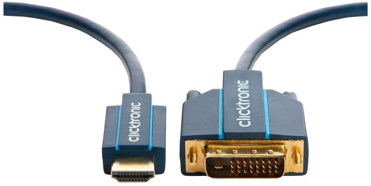 Clicktronic 70348 Casual HDMI/DVI Adapter Cable, 20m Length, Clear,Copper, 20.00 m - Image 2