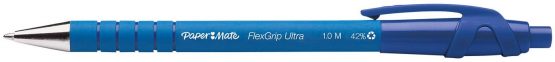 Paper Mate Flexgrip Ultra Capped Ballpoint Pens | Medium Point (1.0 mm) | Blue | 12 Count - Image 3