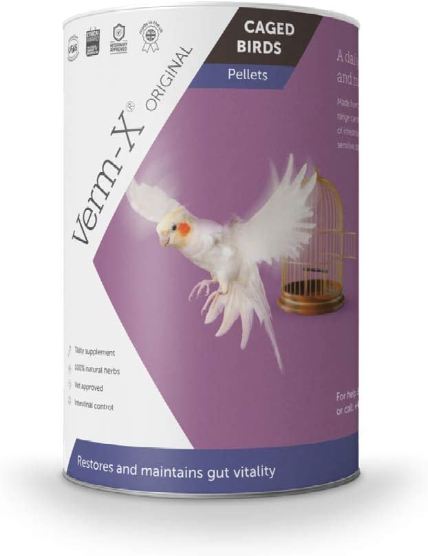 Verm-X Original All Natural Pellets for Caged Birds. Supports Intestinal Hygiene. Vet Approved. Restores and Maintains Gut Vitality. Wormwood Free Recipe - Image 4
